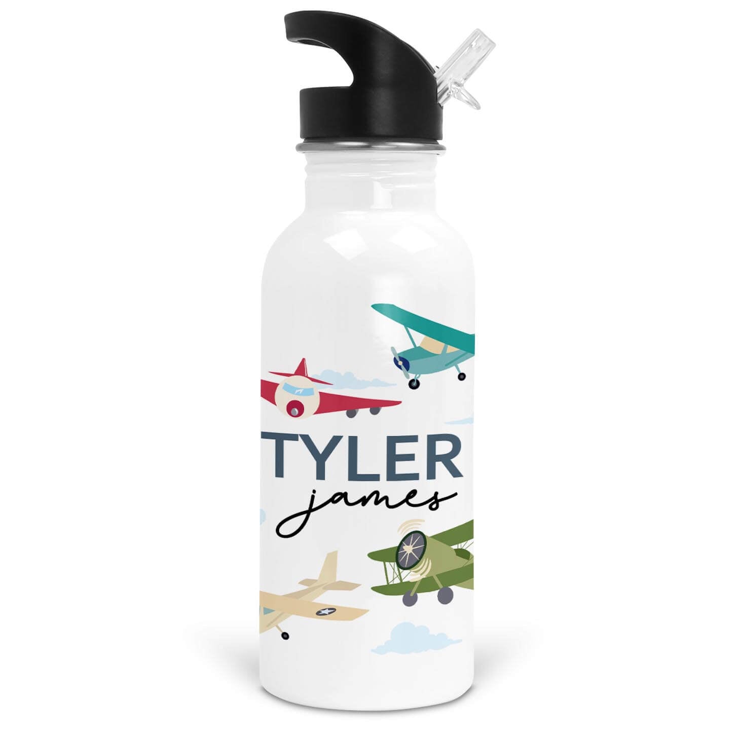  Fly Away With Me Personalized Kids Water Bottle、mySite、layawaytickets