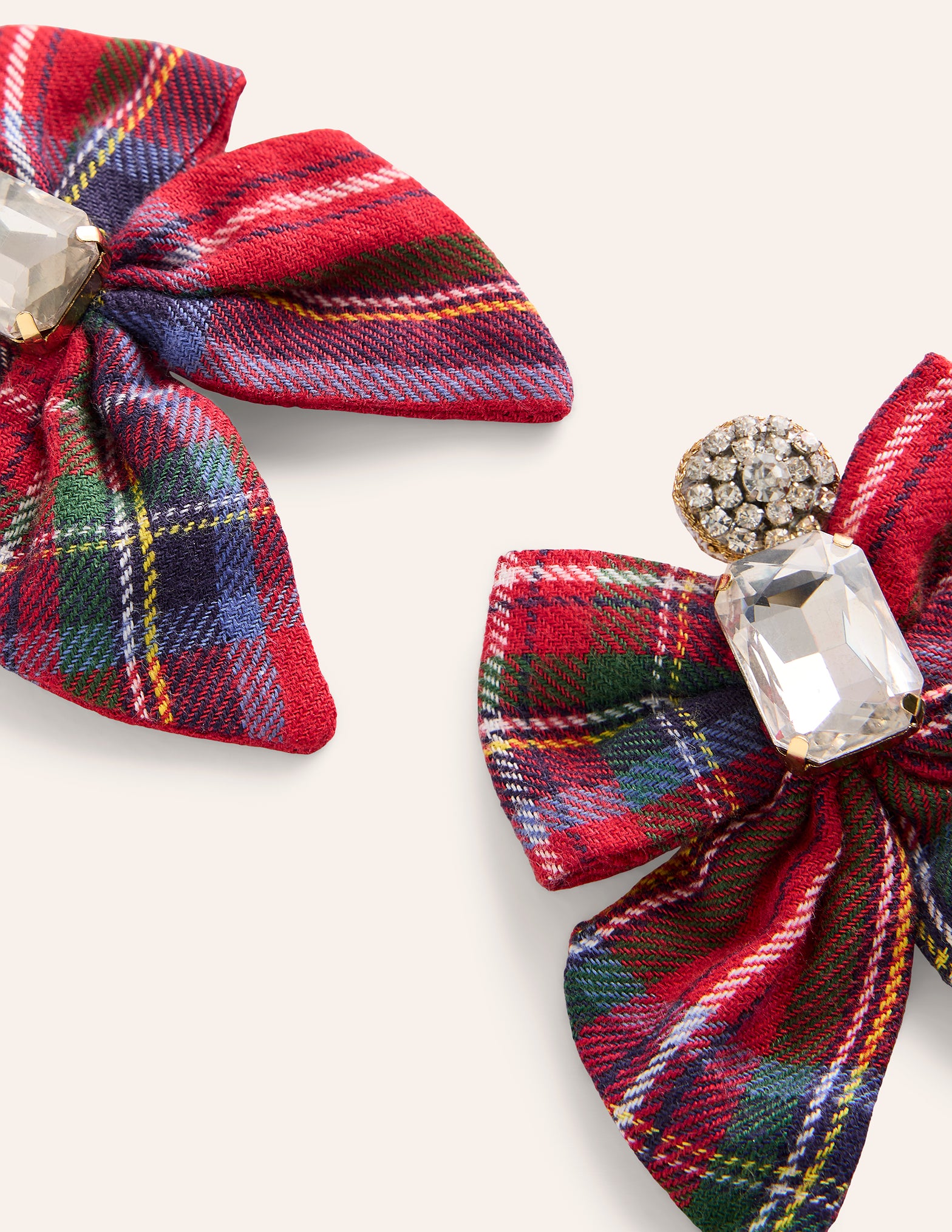  Novelty Bow Earrings-Red and Blue Check、mySite、ashleygrahame