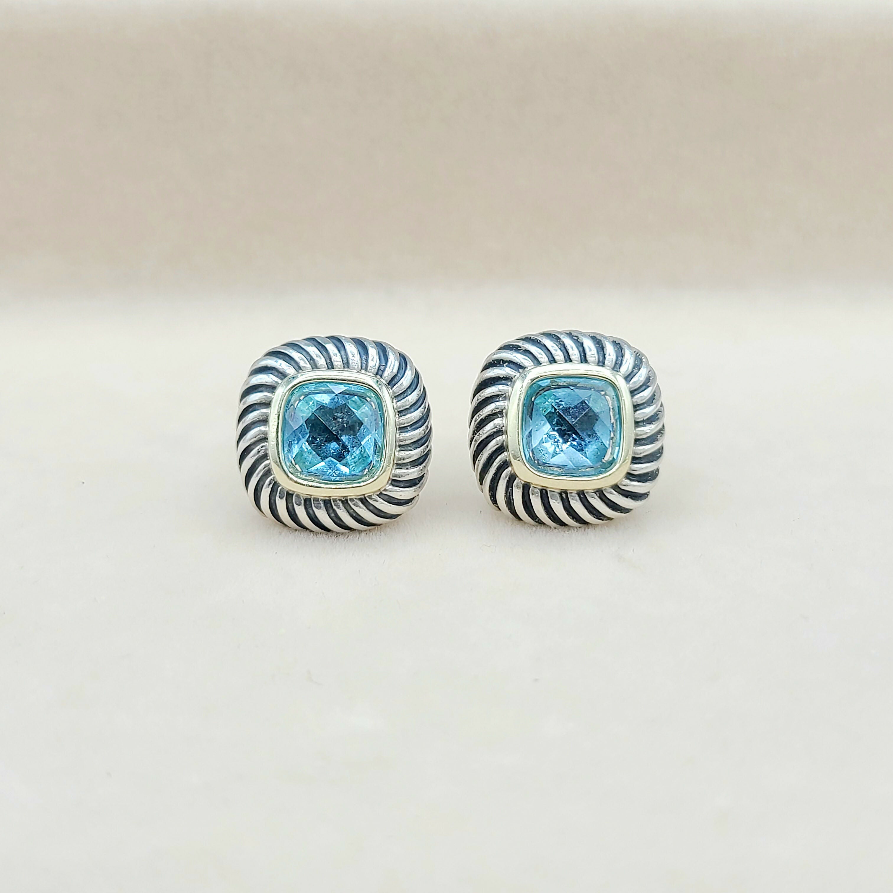 David聽Yurman聽Albion聽Blue聽Topaz聽Earrings聽、mySite、hinf8tx79