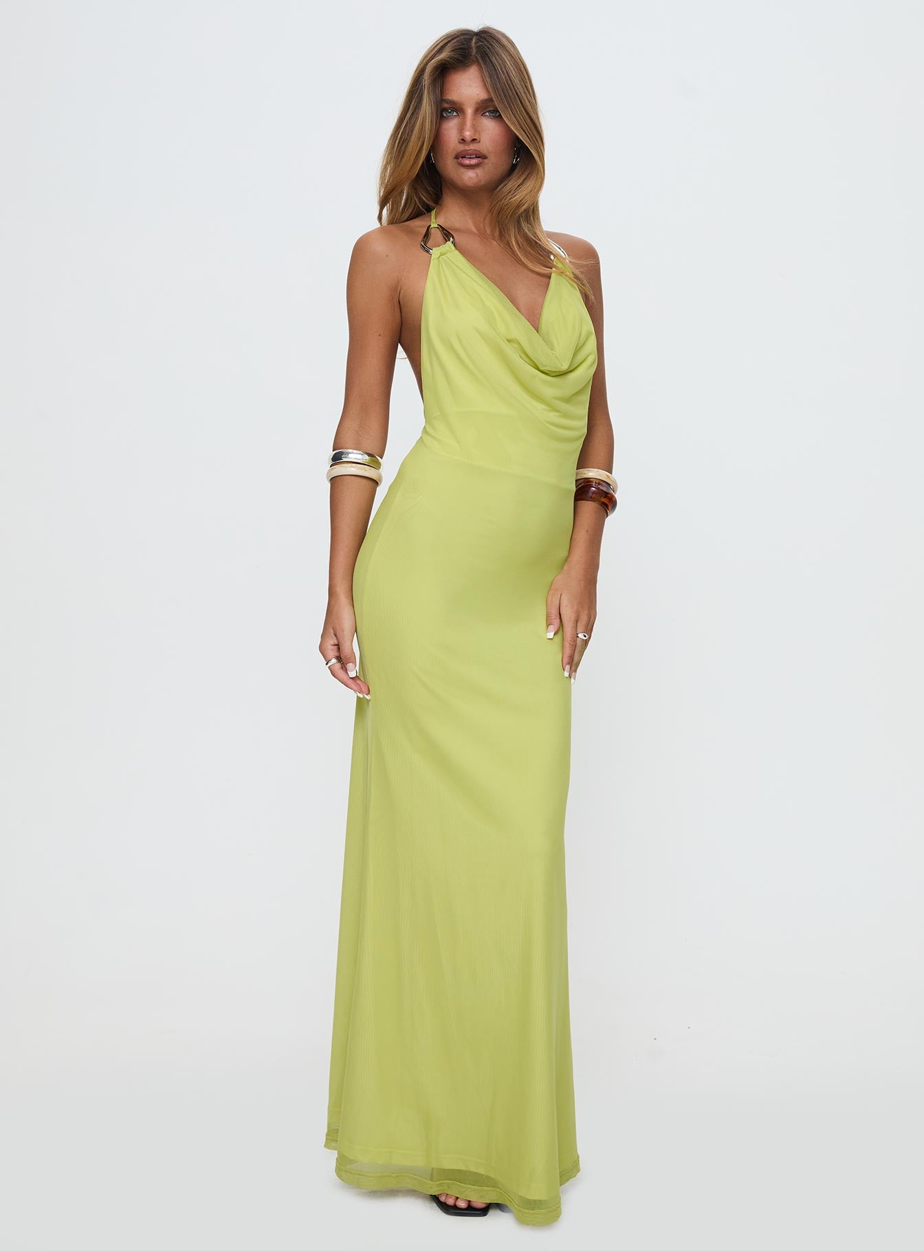 Rhaenyra Halter Maxi Dress Green、mySite、solidvoid