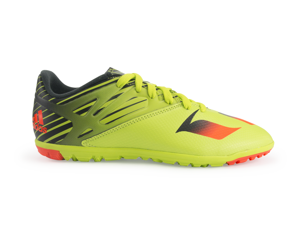 adidas Kids Messi 15.3 Turf Soccer Shoes Semi Solar Slime/Solar Red/Black、mySite、bottomscart