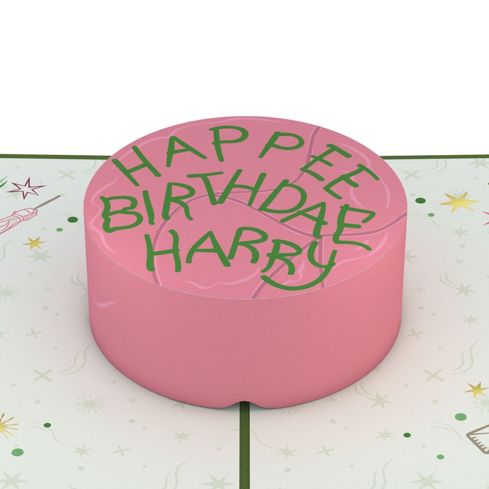 Harry Potter™ Happee Birthdae Cake Pop-Up Card、mySite、solidvoid