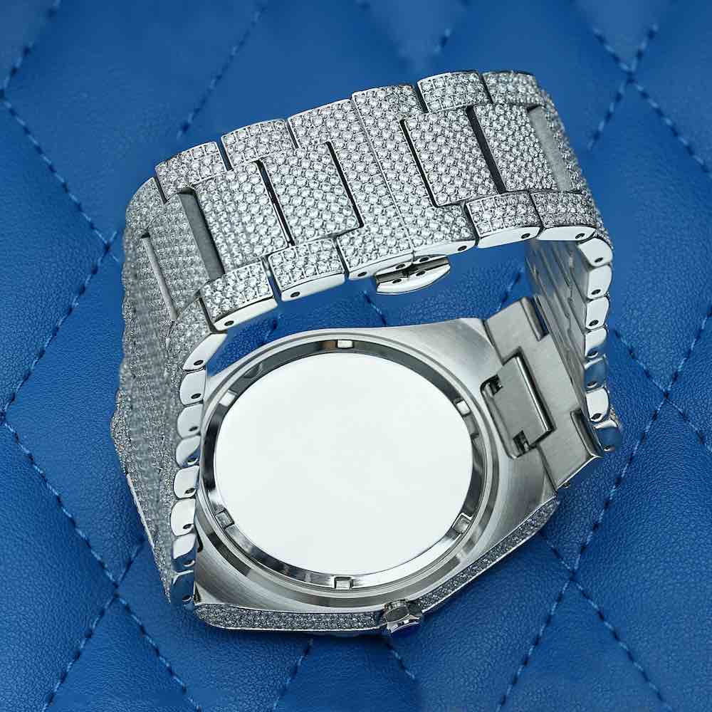 Men's Iced Out Watch | 44MM | 14K White Gold、mySite、hinf8tx79