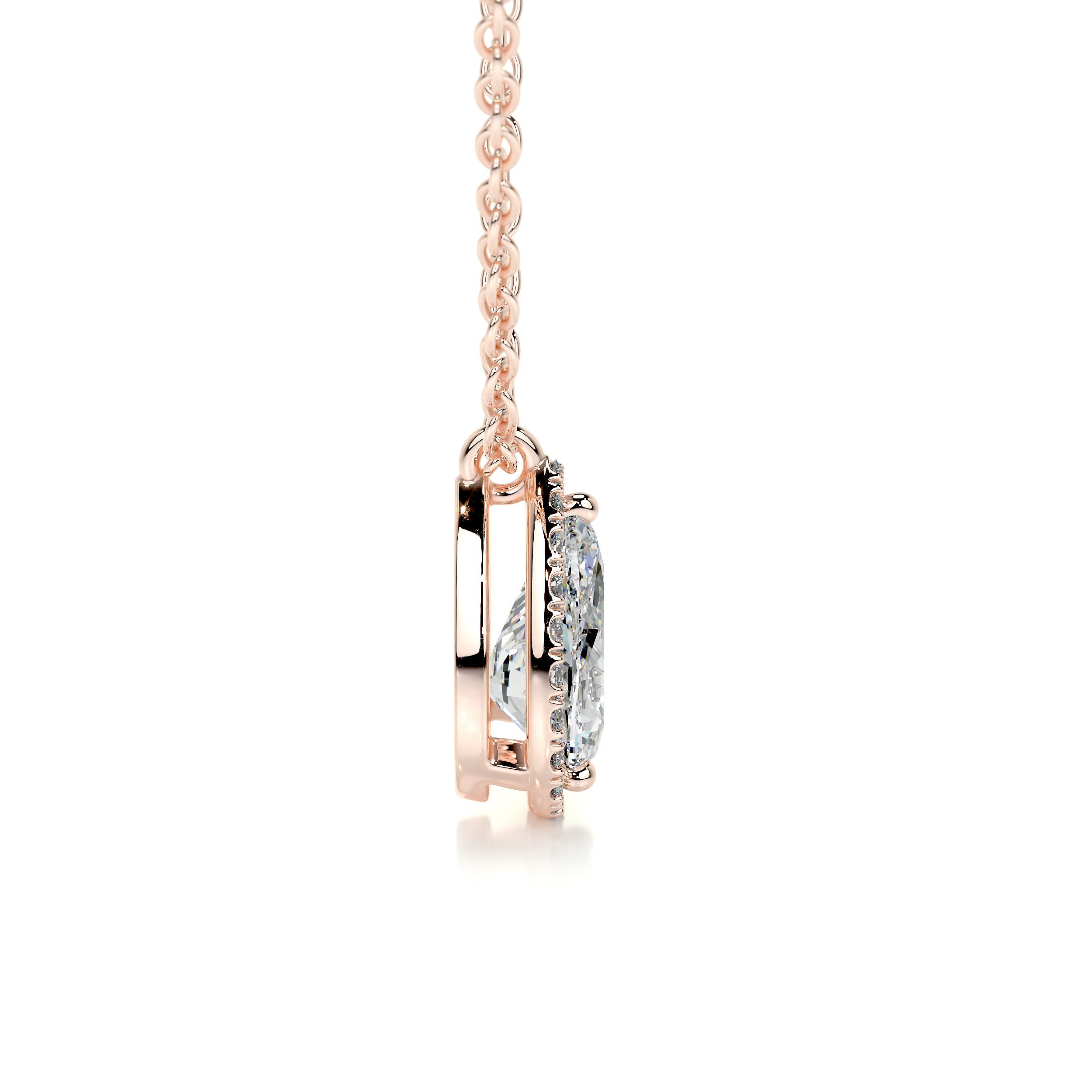Petit Nancy Lab Grown Diamond Pendant -14K Rose Gold、mySite、hinf8tx79