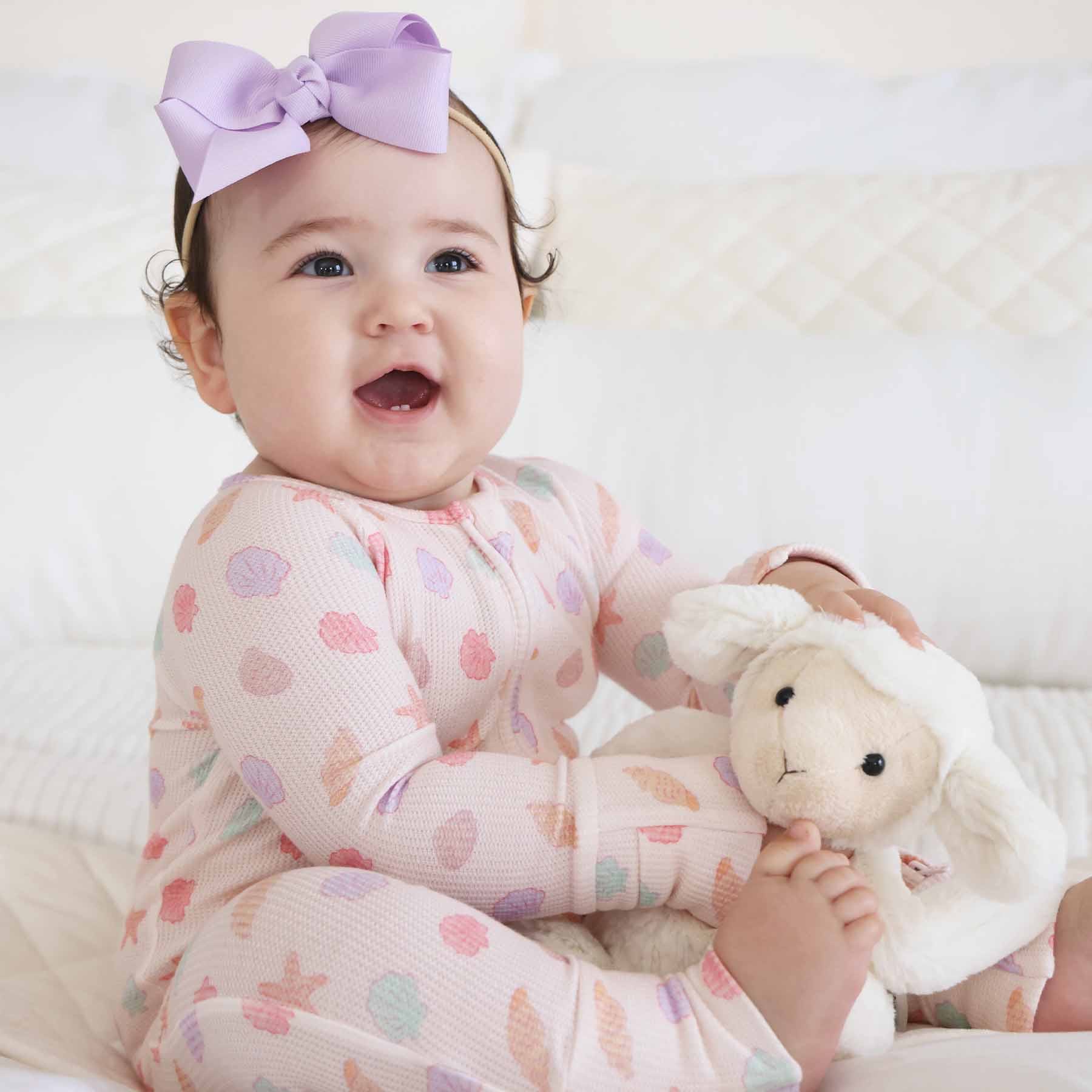  Saltwater Shells Bamboo Waffle Convertible Zip Romper、mySite、layawaytickets