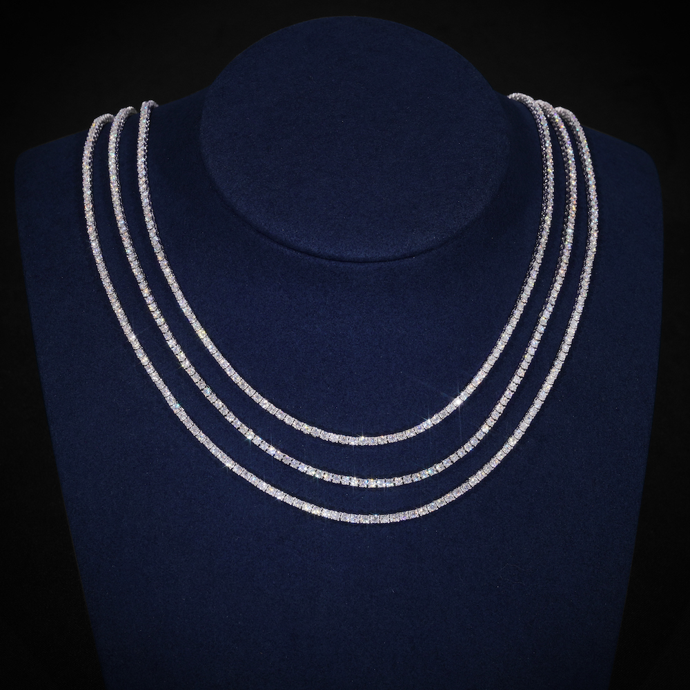 2MM Moissanite Tennis Chain 14K Gold、mySite、hinf8tx79