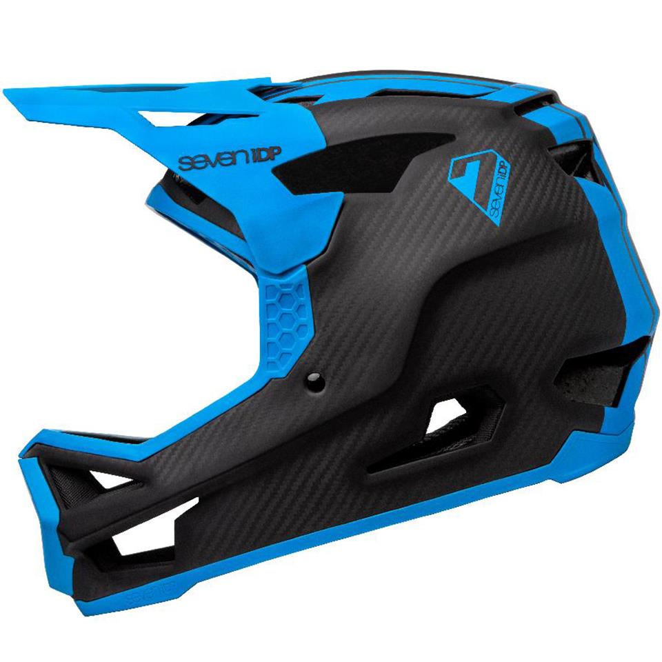  Seven iDP Project 23 Carbon Race Helmet - Raw Carbon/Gloss Electric Blue、mySite、merchandisen