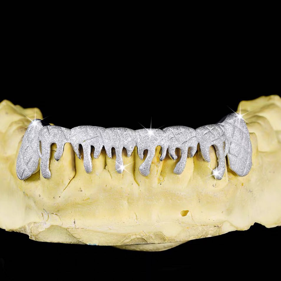 Moissanite Drippy Grillz 14K Gold、mySite、hinf8tx79