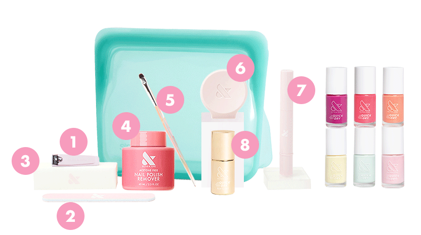 The Quick Dry Mani System - 6 Polishes、mySite、solidvoid