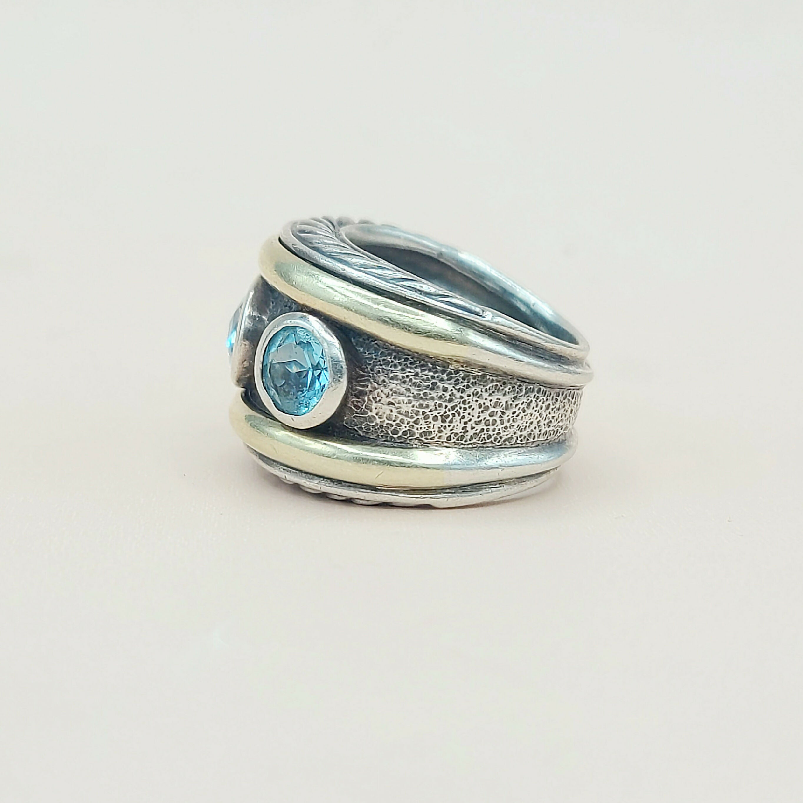 David Yurman Renaissance Ring Blue Topaz & Gold、mySite、hinf8tx79