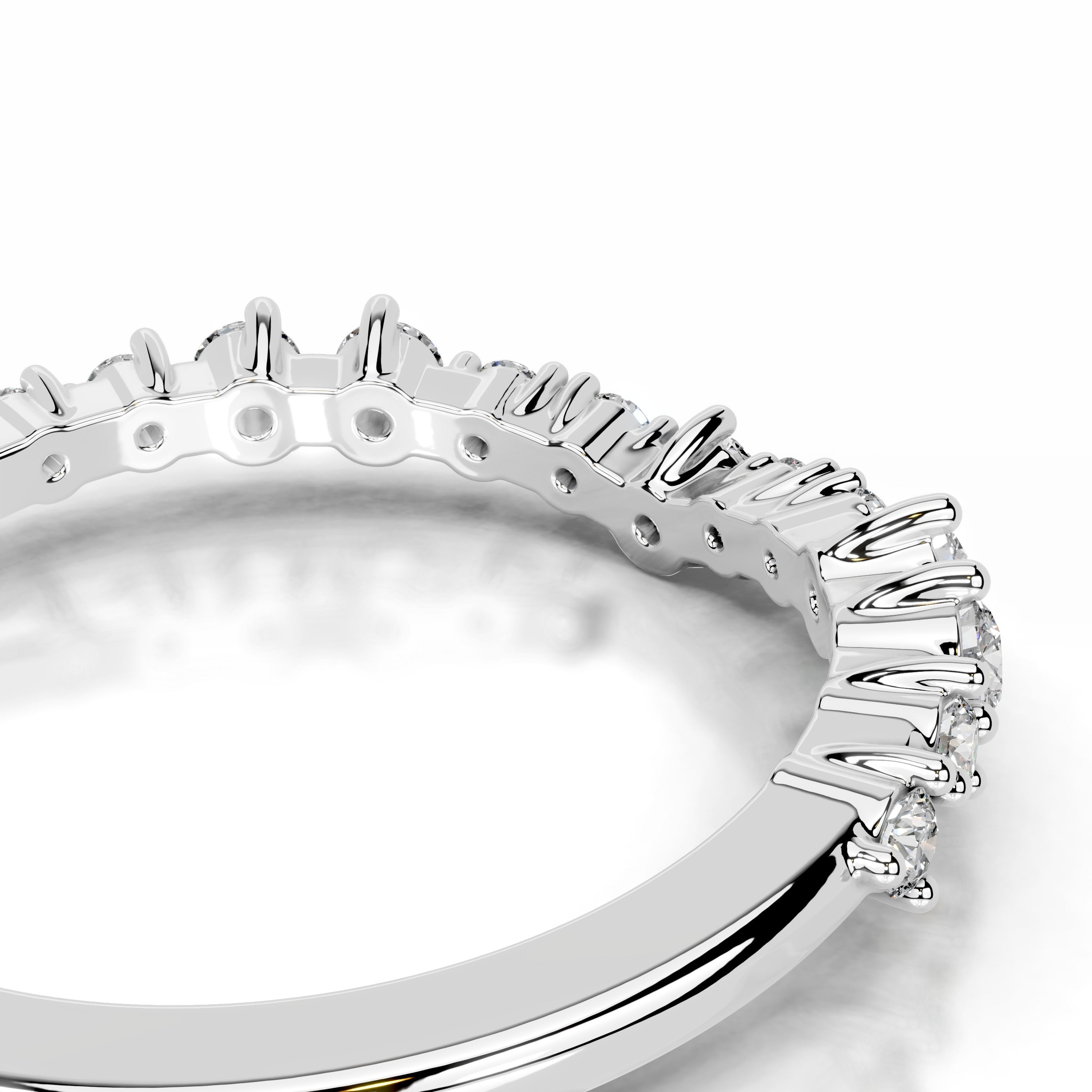 Millicent Diamond Wedding band - 18K White Gold、mySite、hinf8tx79