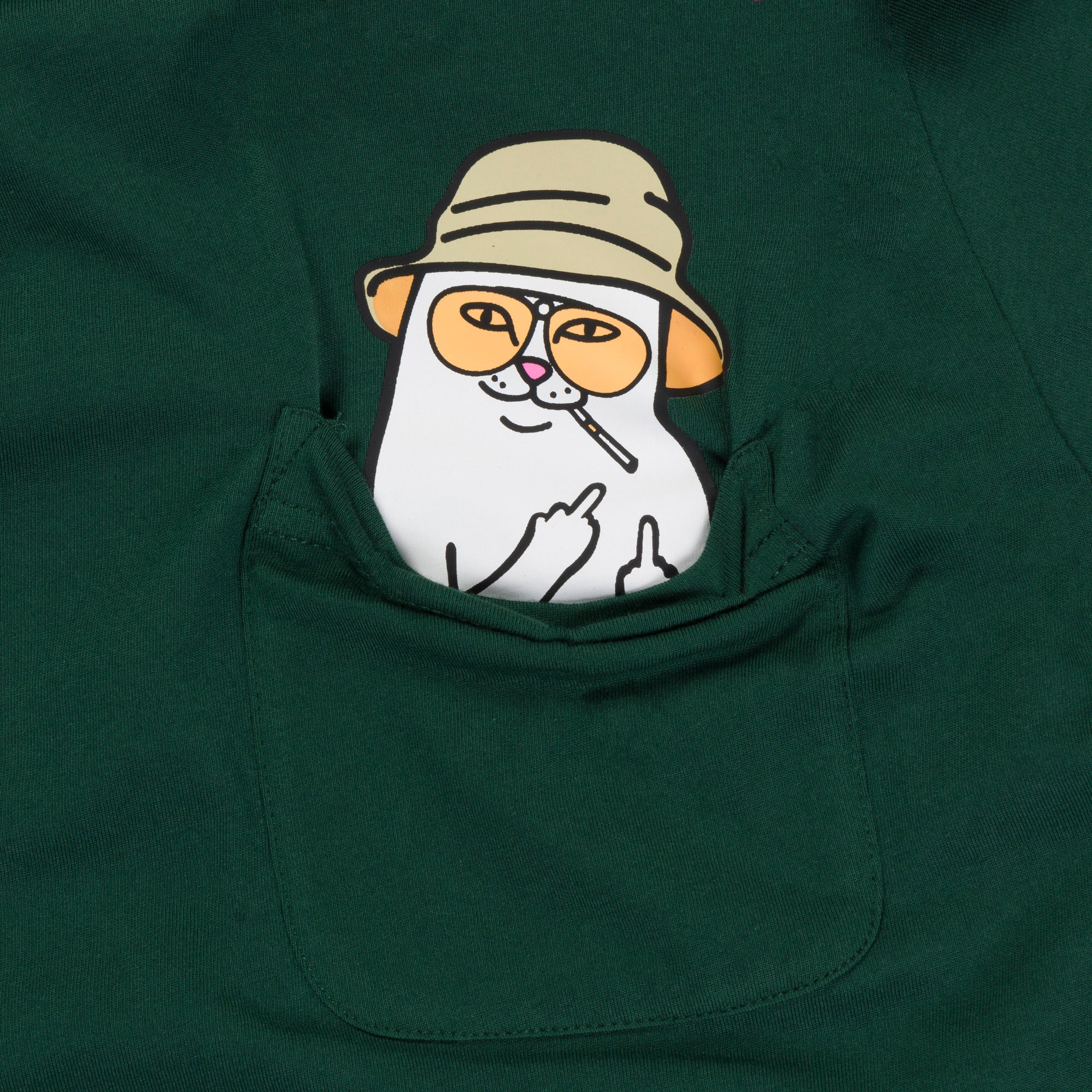  Nermal S Thompson Pocket Tee (Hunter Green)、mySite、merchandisen