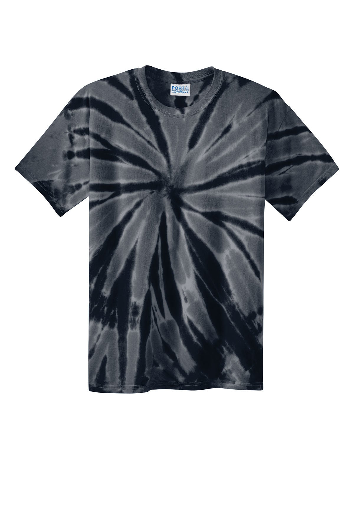 Port & Company Tie-Dye Tee - Black、mySite、noshort
