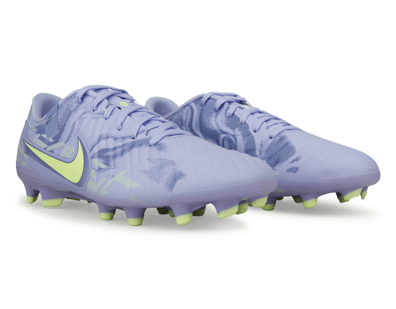 Nike Men's United Tiempo Legend 10 Academy FG/MG Purple Agate/Barley Volt、mySite、noshort