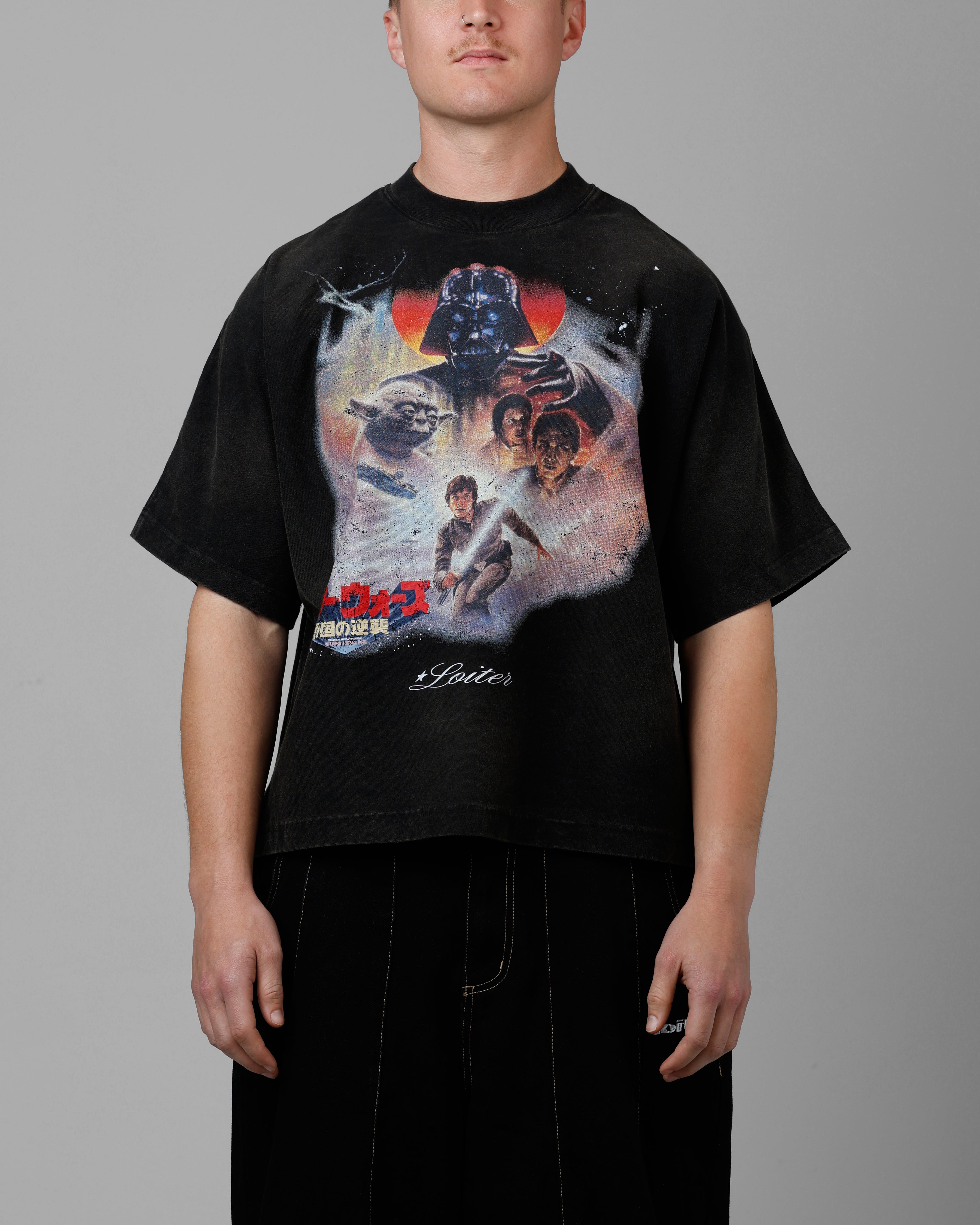 Loiter Star Wars Vintage T-Shirt Washed Black、mySite、zt4zffjzw