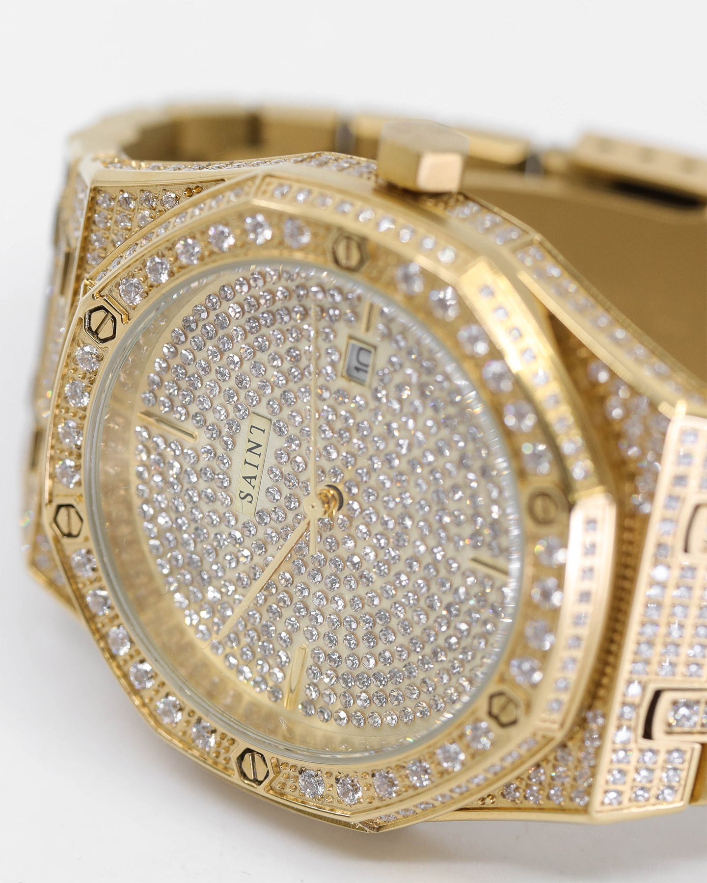 Saint Morta Medio Premierre Watch Iced Gold、mySite、zt4zffjzw