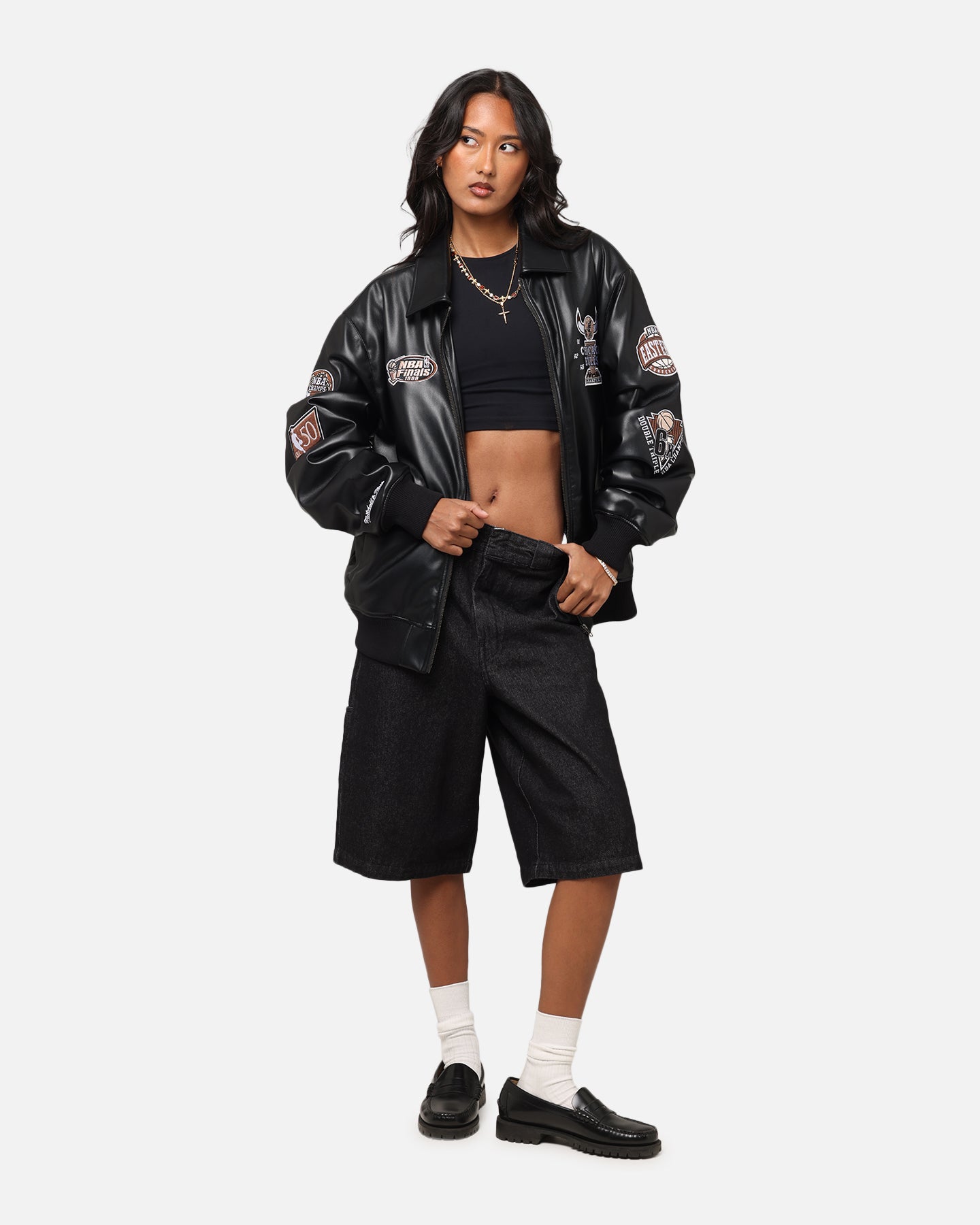 Mitchell & Ness Chicago Bulls 6 Time Jacket Black、mySite、zt4zffjzw