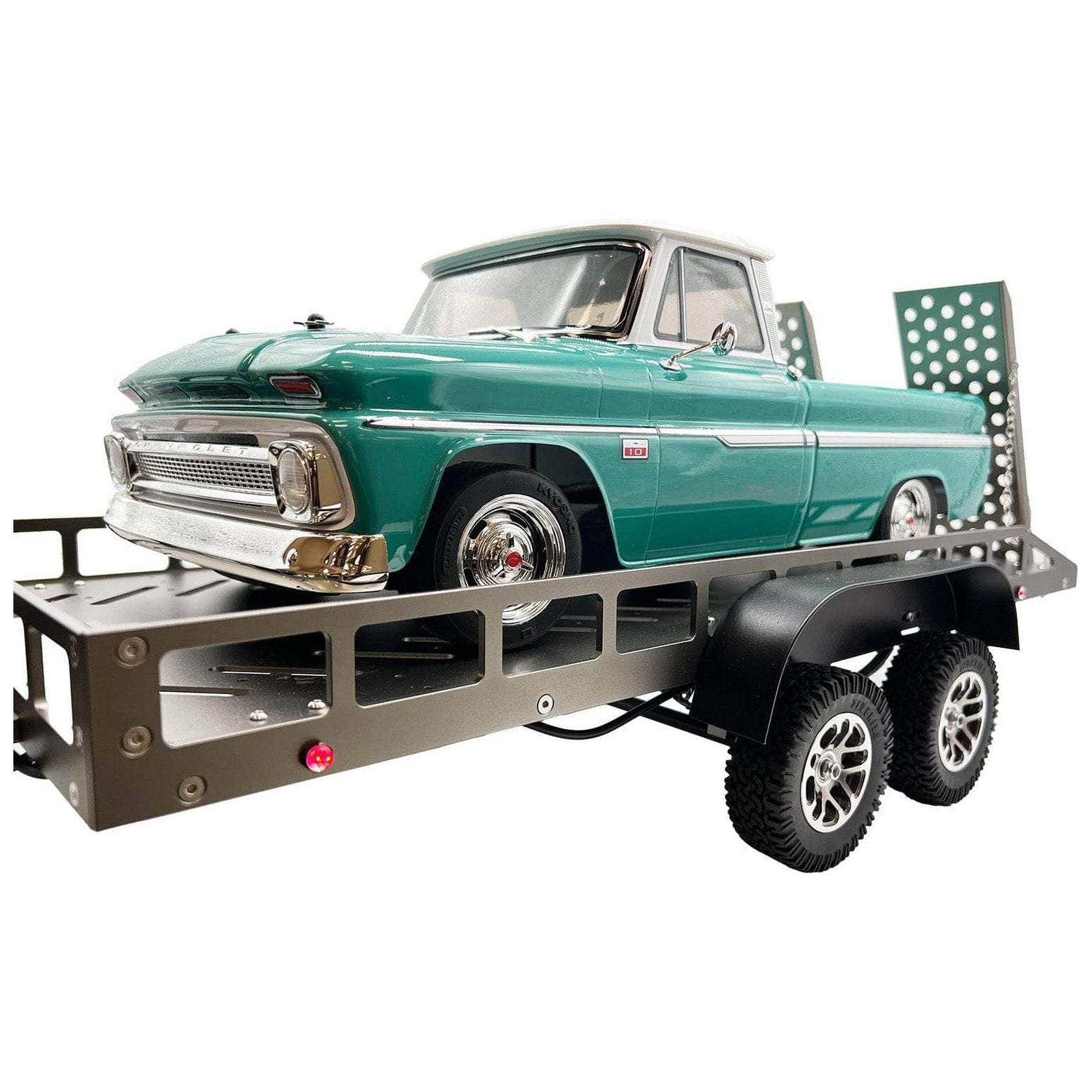  Bold R/C 1/10 Scale Full Metal Trailer Kit with LED Lights and Black or Titanium Finish、mySite、merchandisen