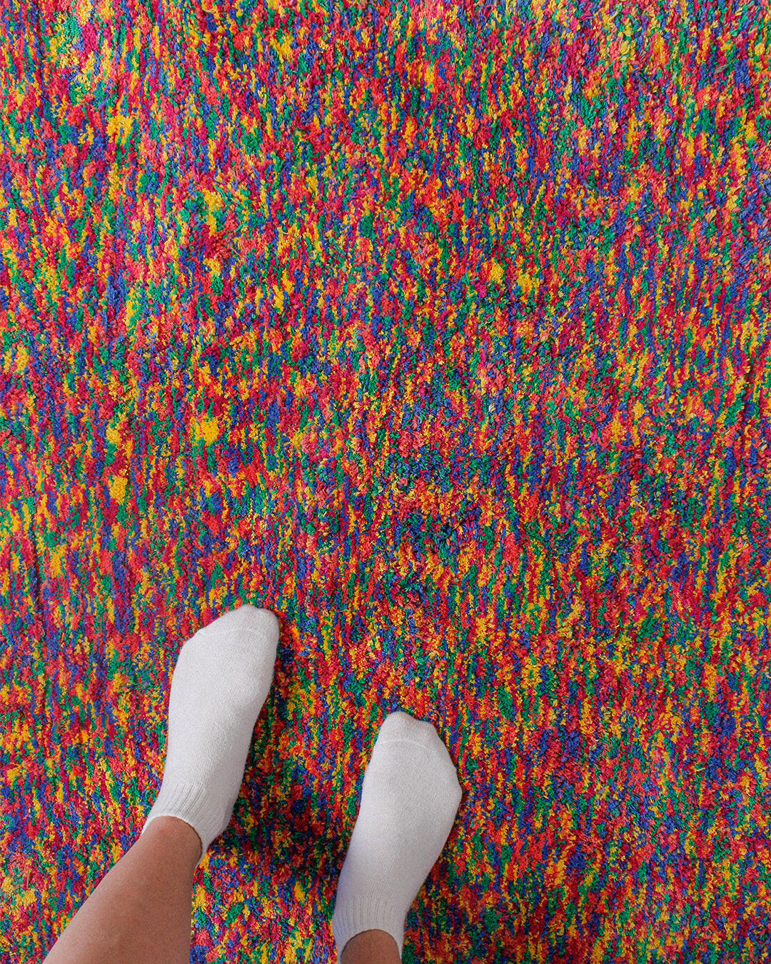 One of a Kind Rainbow Recycled Cotton Tufted Rug、mySite、gigharbornorthrealestate