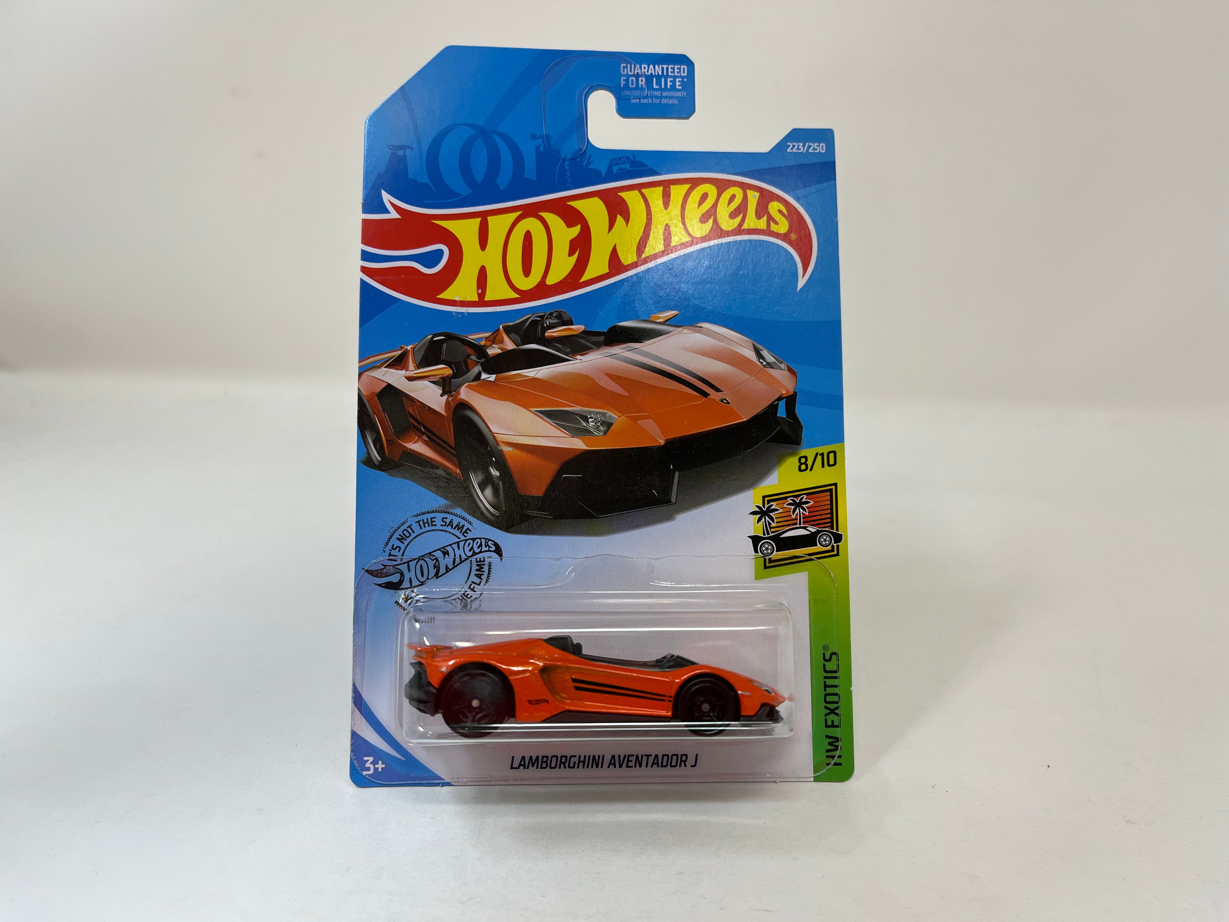 Lamborghini Aventador J #223 * ORANGE * 2020 Hot Wheels USA Card、mySite、hgirdovlk