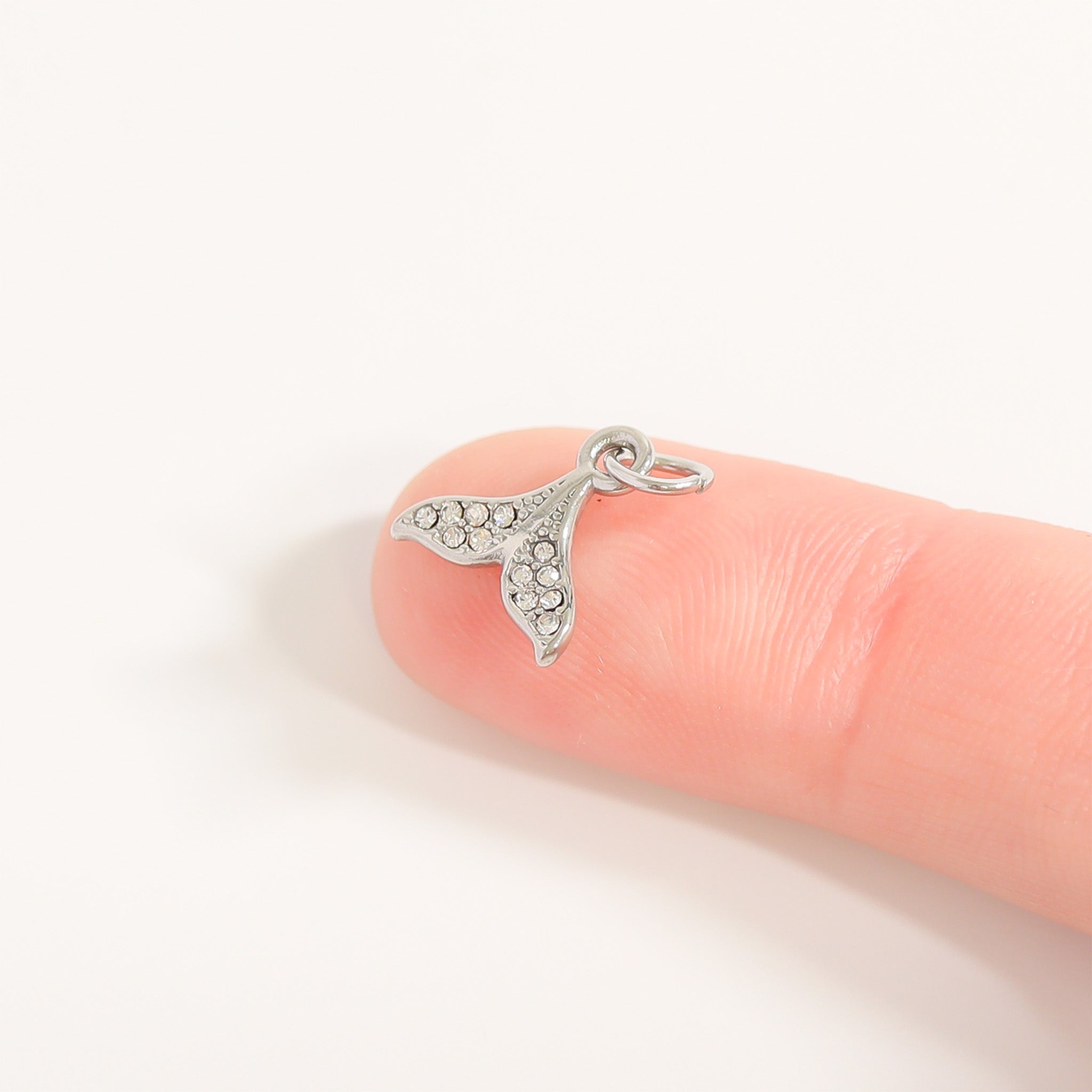 18K Gold PVD Stainless Steel Mermaid Tail Charm / PDL0202、mySite、dreamappss