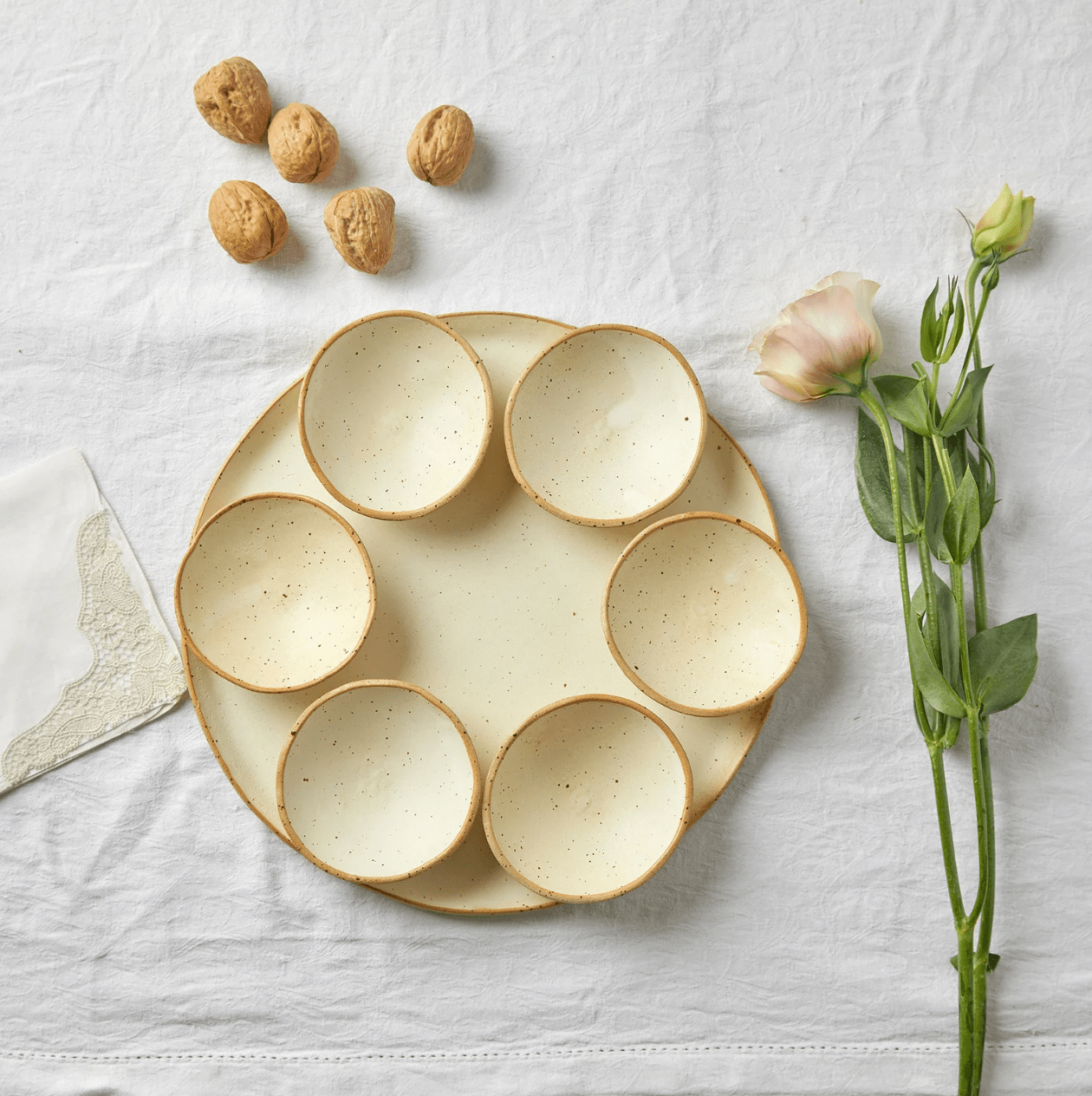 Modern Natural Seder Plate by Ceramics by Michal、mySite、topwebapps