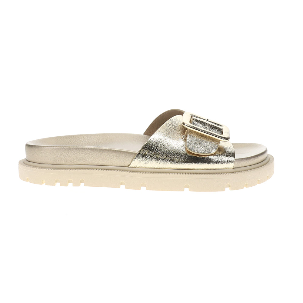Gya Metallic Slide Sandals、mySite、gtrtttuynbv