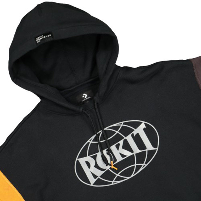 Converse X Rokit Mens Hoodie - Black/Grey/Orange、mySite、dreamappss