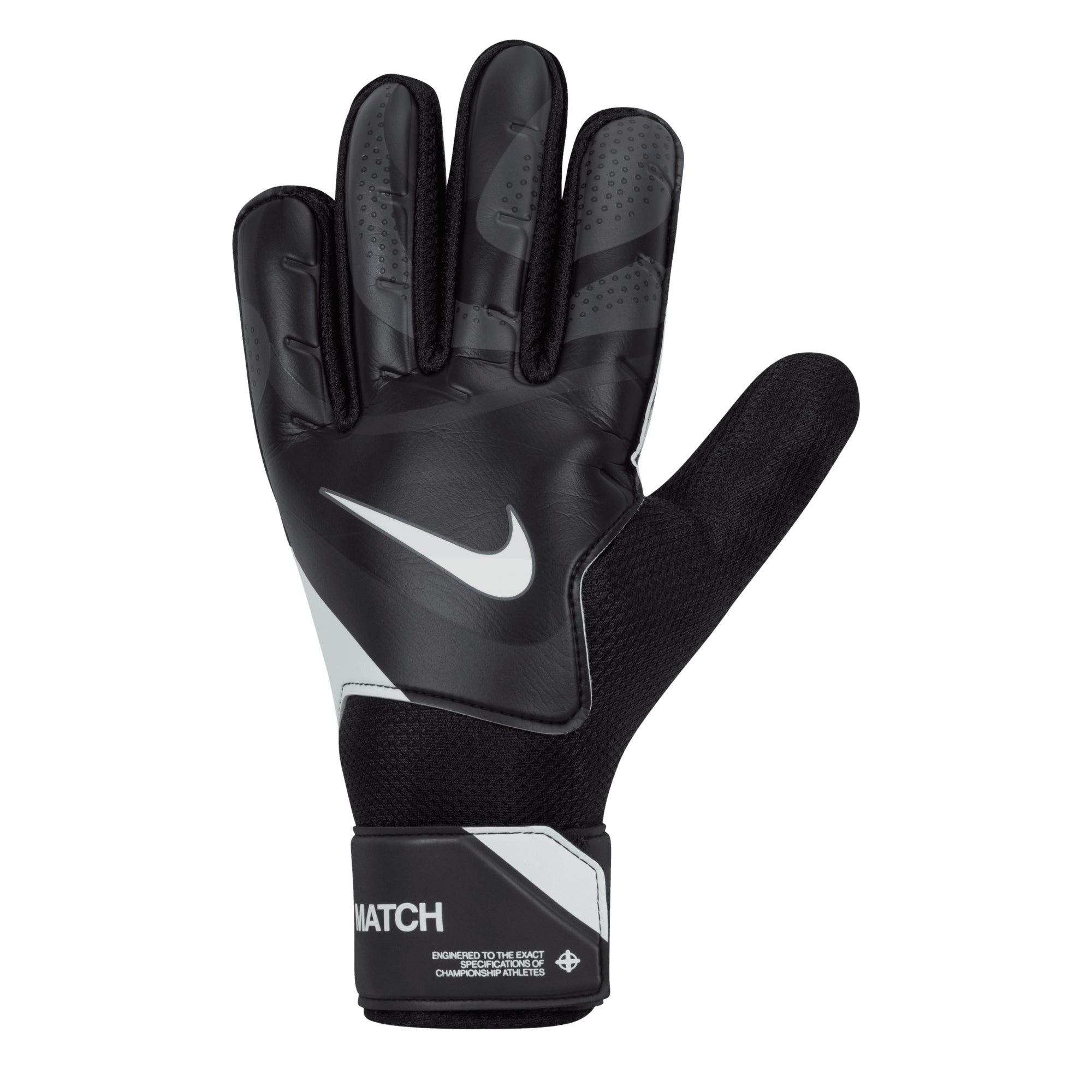 Nike Men's Match Goalkeeper Gloves Black/Dark Gray、mySite、noshort