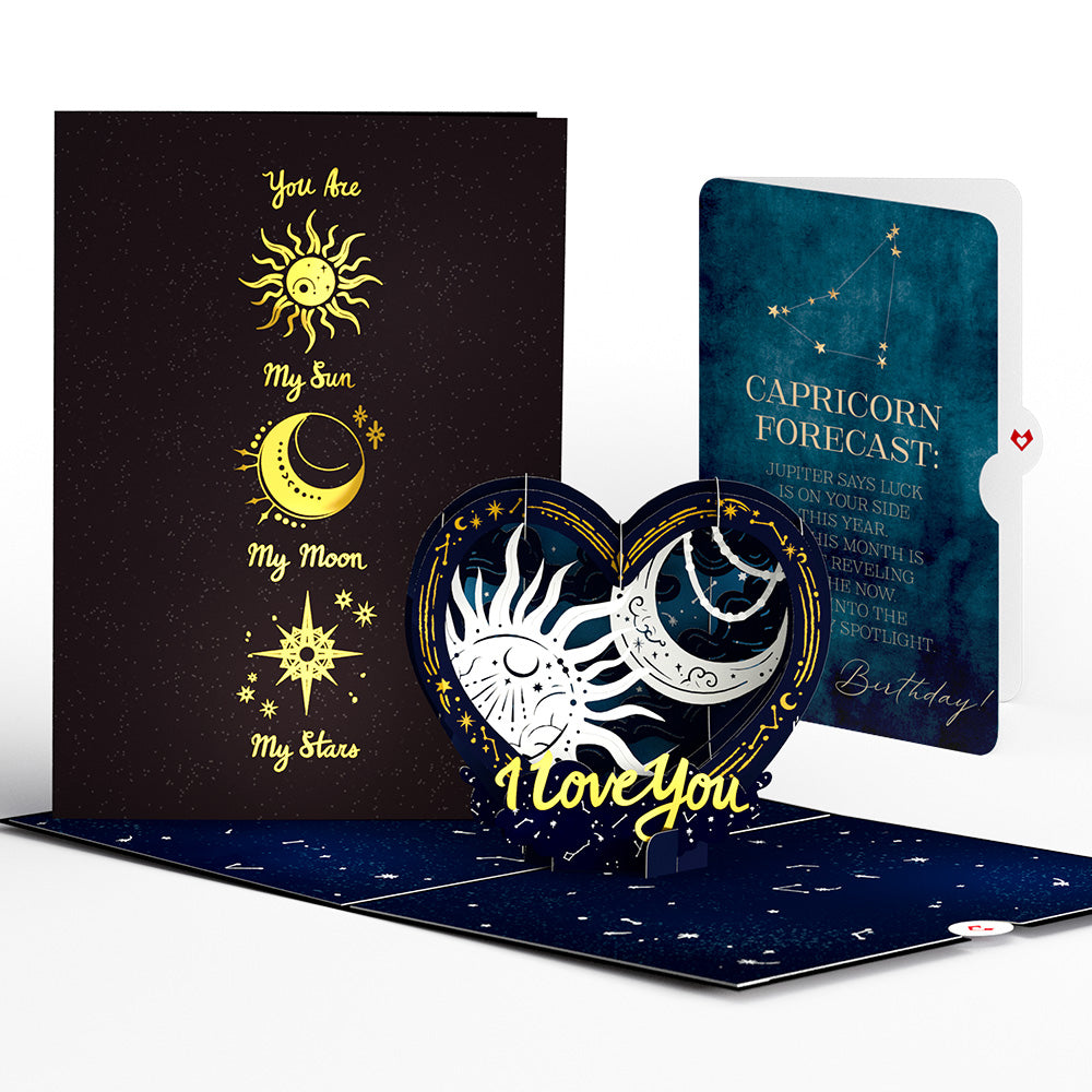 Celestial Love Pop-Up Card and Capricorn Zodiac Sentiment Set、mySite、solidvoid