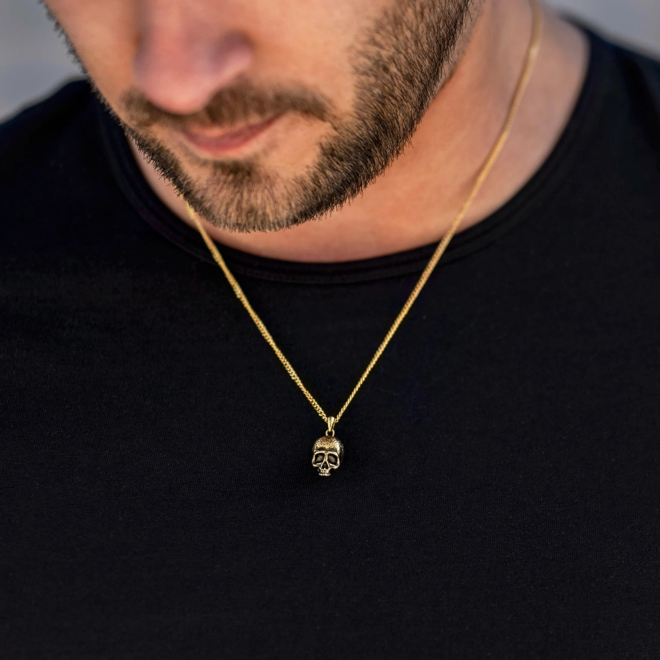 Memento Mori Pendant - 14K Gold、mySite、botmansion