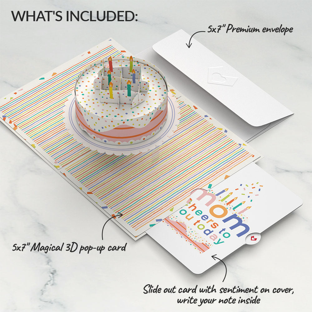 Confetti Cake Birthday Pop-Up Card and Sentiment Set for Mom、mySite、solidvoid