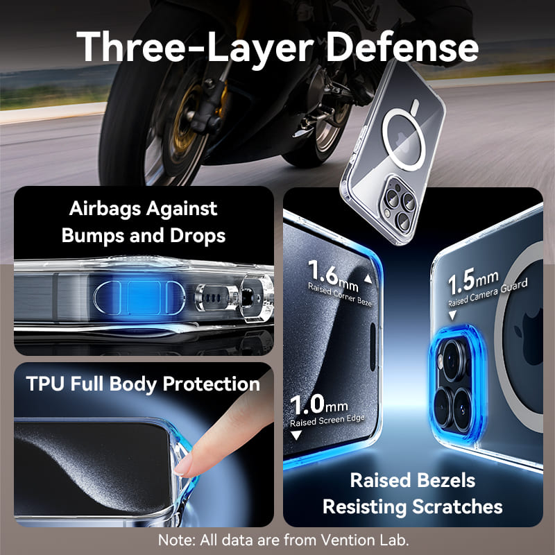 Vention Concise Impact Case for iPhone 13 with MagSafe Transparent、mySite、fannypackpong