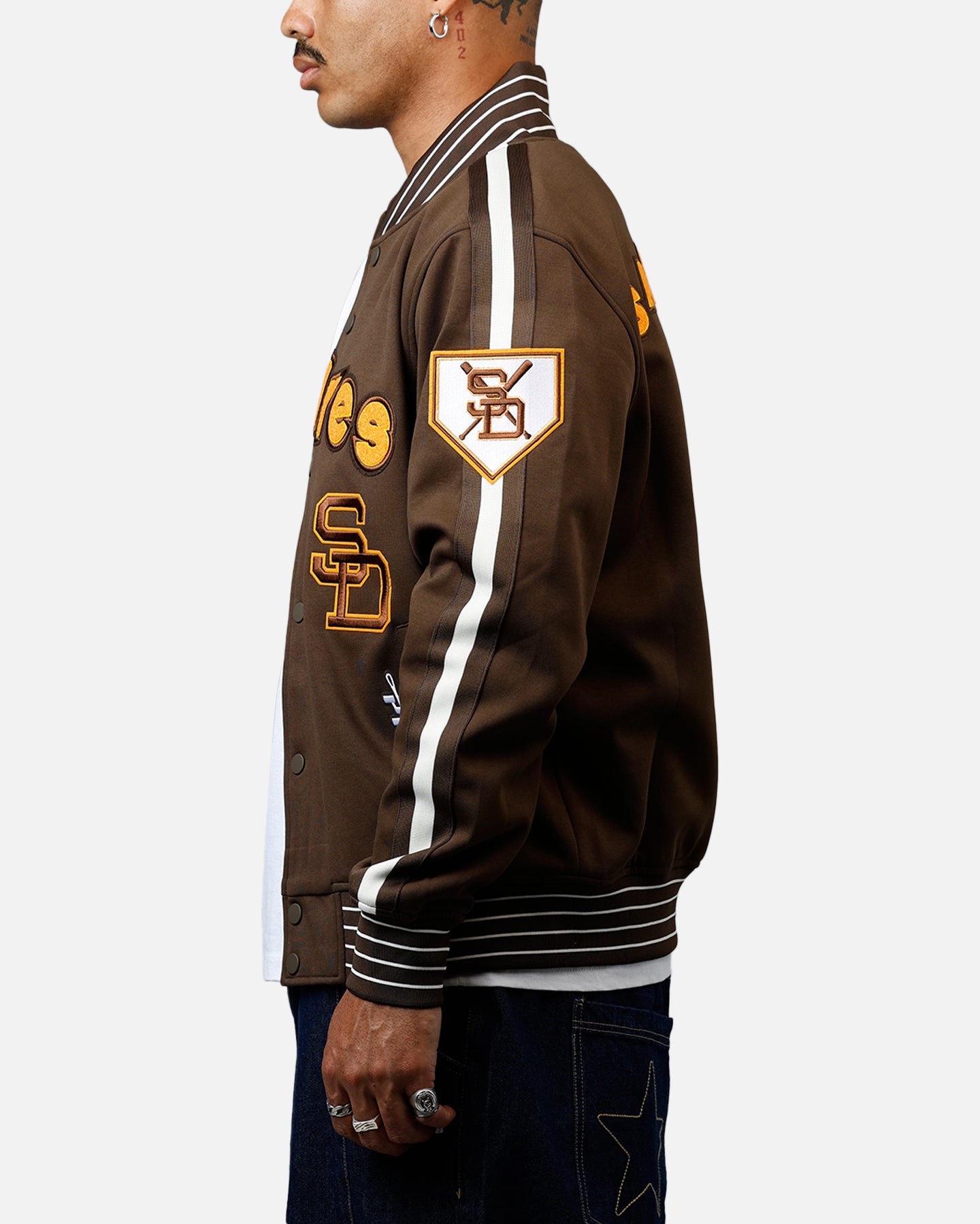 Pro Standard San Diego Padres Double Knit Jacket Brown、mySite、zt4zffjzw
