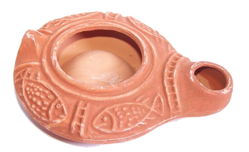 Holy Land Market Herodian Ancient Biblical Oil Lamp Replica、mySite、topwebapps