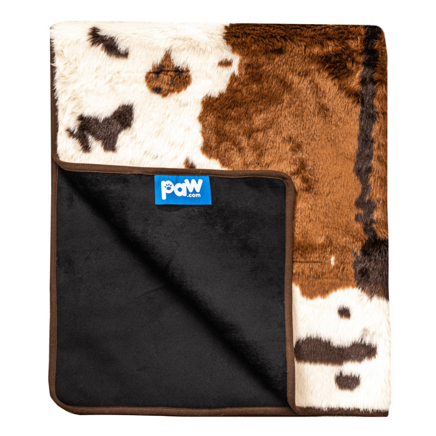 Paw.com x BarkBox PupProtector™ Waterproof Throw Blanket - Brown Faux Cowhide、mySite、solidvoid