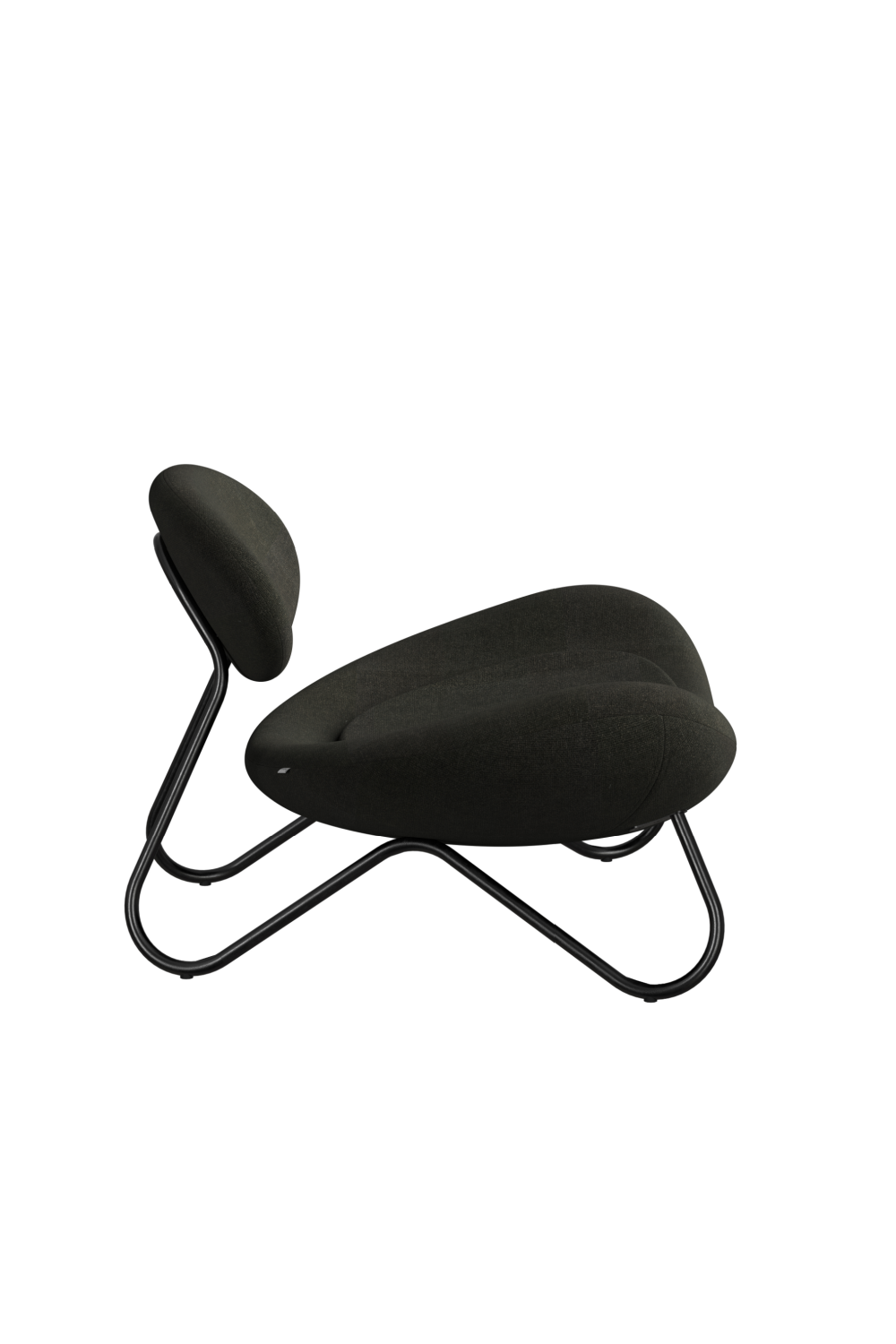 Black Fabric Modern Lounge Chair | WOUD Meadow、mySite、neckold