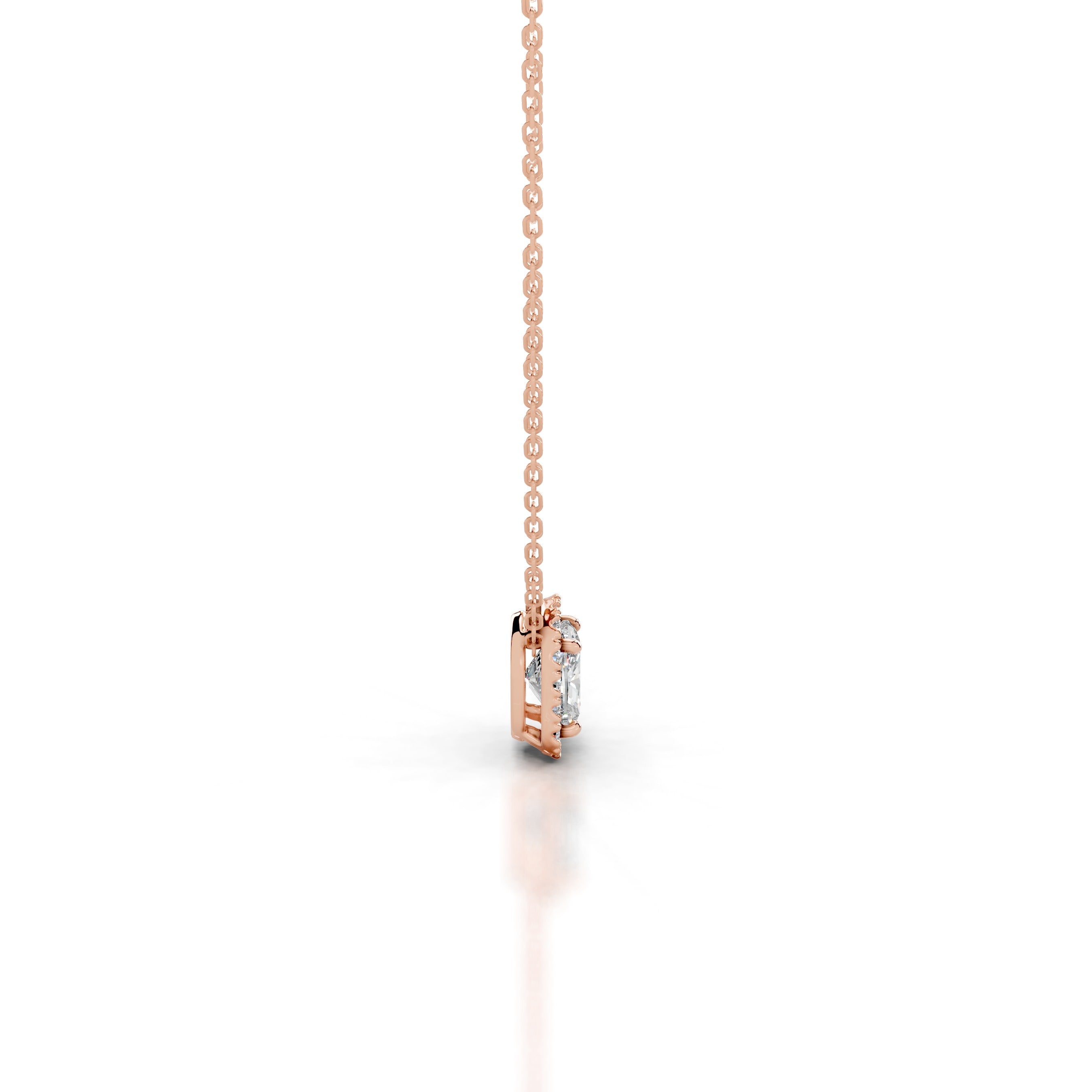 Manon Diamond Halo Pendant - 14K Rose Gold、mySite、hinf8tx79