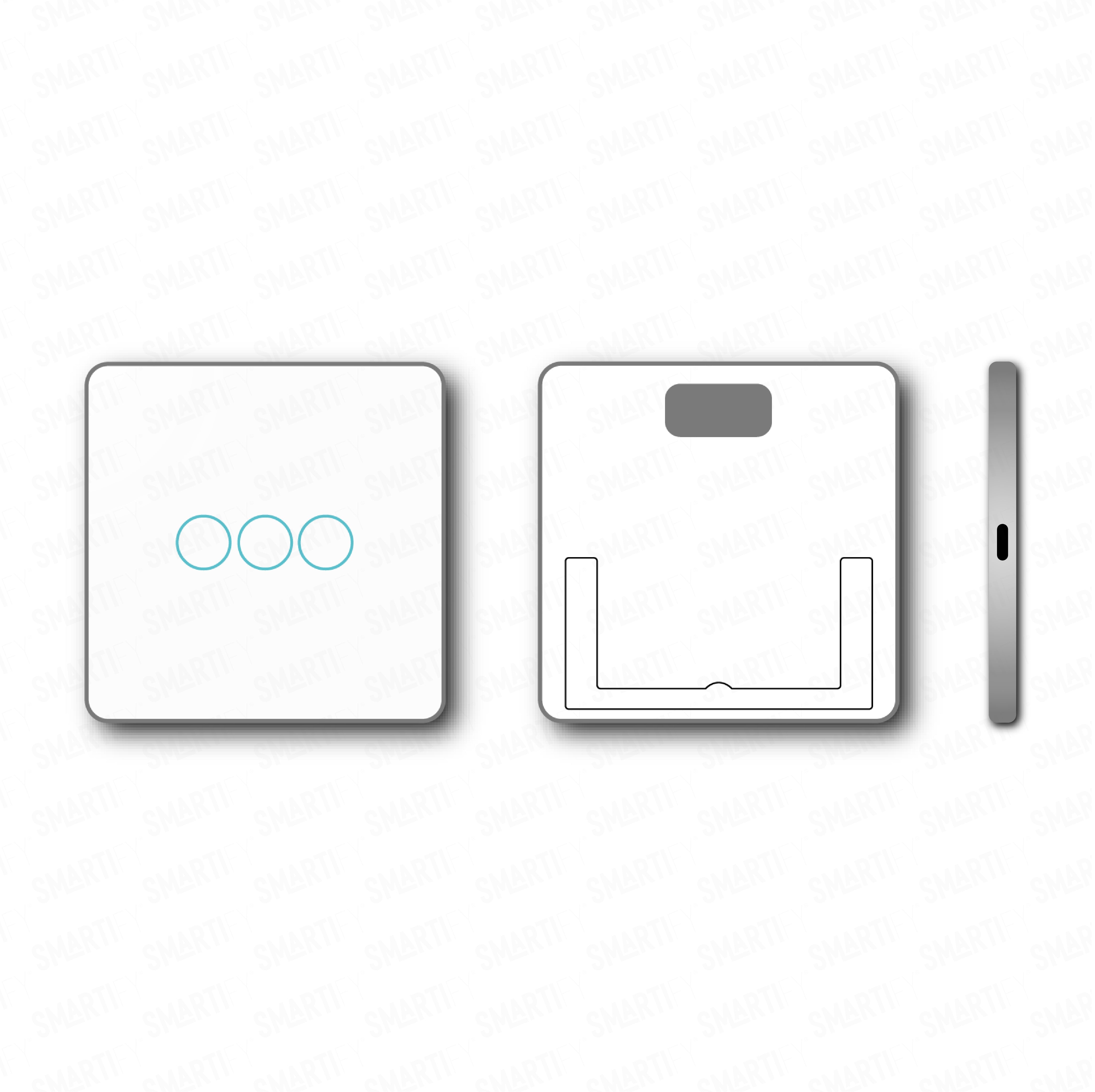 Smartify vPRO Comando de Cenários 3 Botões (9 Cenários) Zigbee Branco - SYPC03ZBBR、mySite、fannypackpong