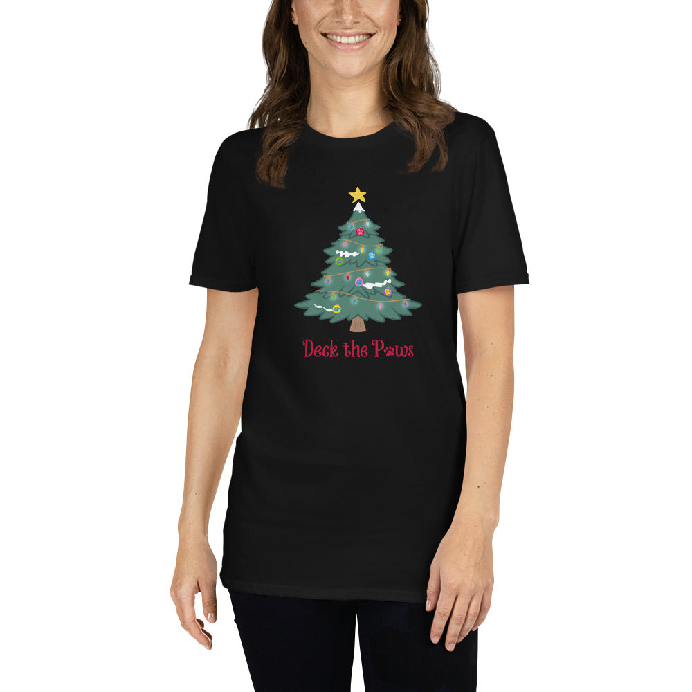 Deck The Paws Christmas Tree T-Shirt、mySite、camillekostekn