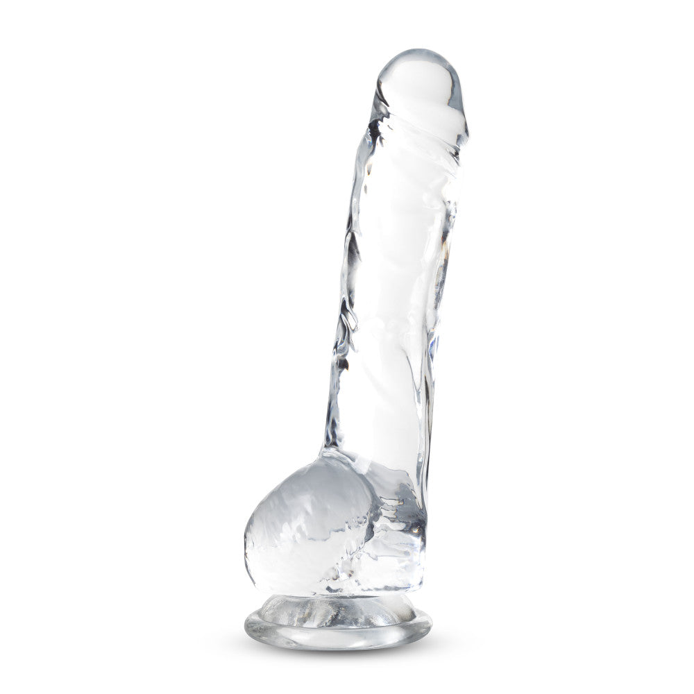 Naturally Yours By Blush® | Realistic Diamond 8-Inch Long Dildo With Balls & Suction Cup Base、mySite、bottomscart