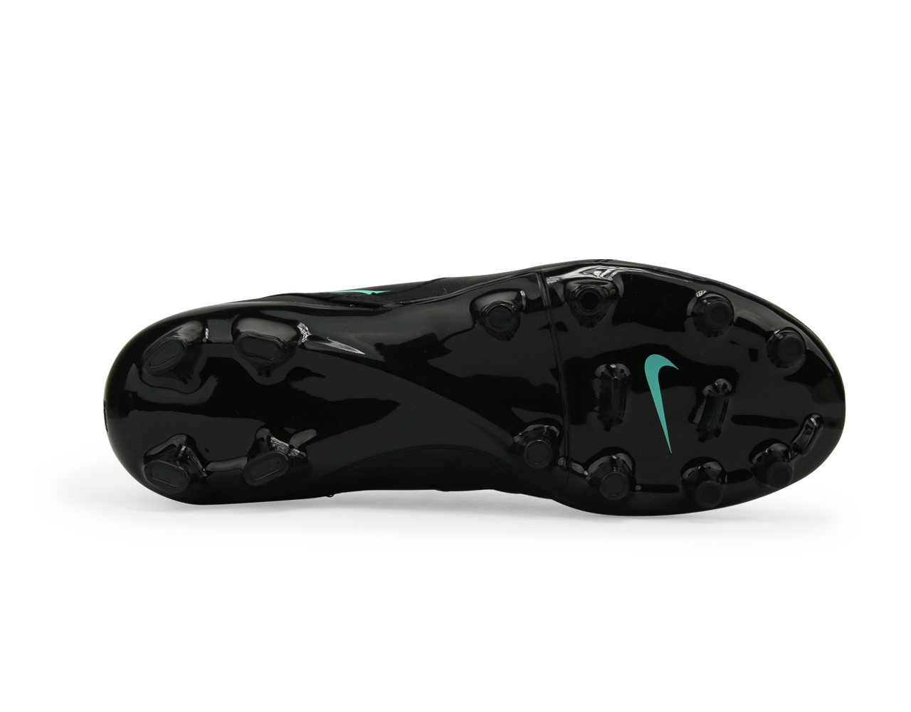 Nike Men's Tiempo Genio II FG Black/Hyper Turqouise、mySite、noshort