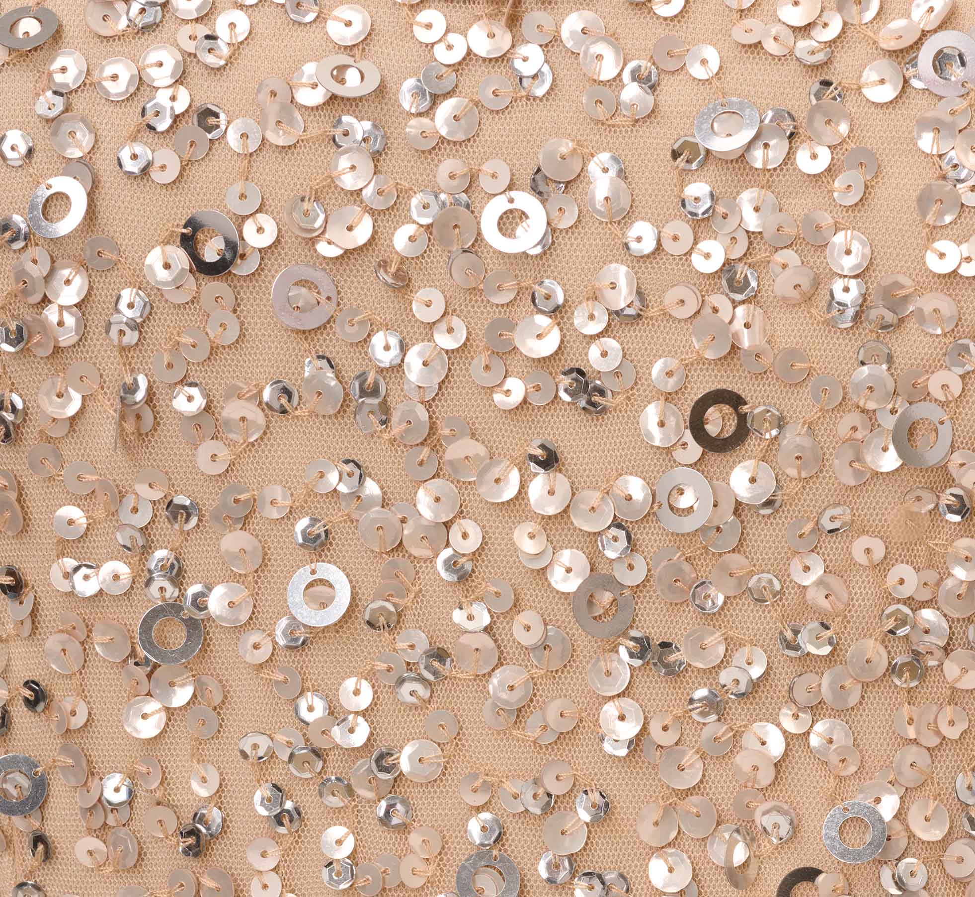 Off The Shoulder Sequin Beaded Gown In Champagne、mySite、solidvoid