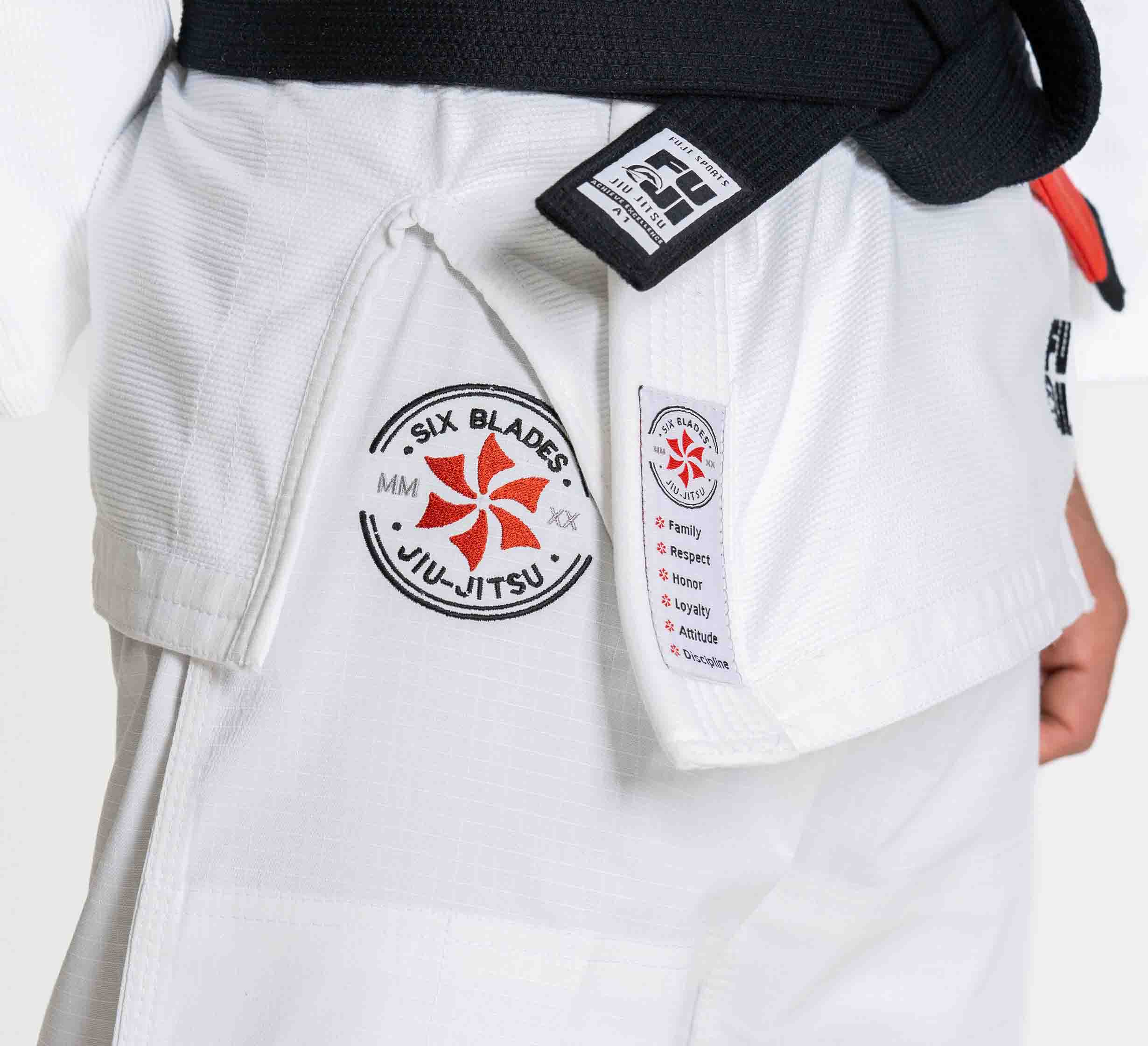 Kids Six Blades Official Suparaito BJJ Gi White、mySite、gigharbornorthrealestate