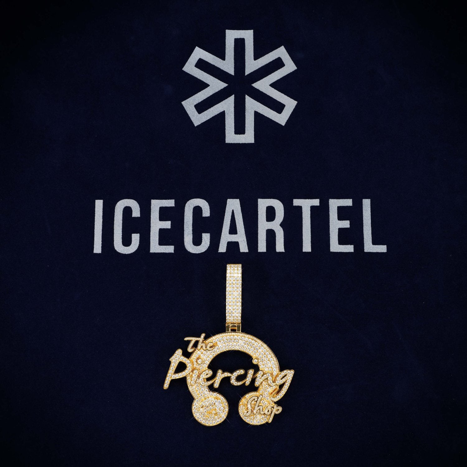 The Piercing Shop Custom Logo Moissanite Pendant 14K Gold、mySite、hinf8tx79