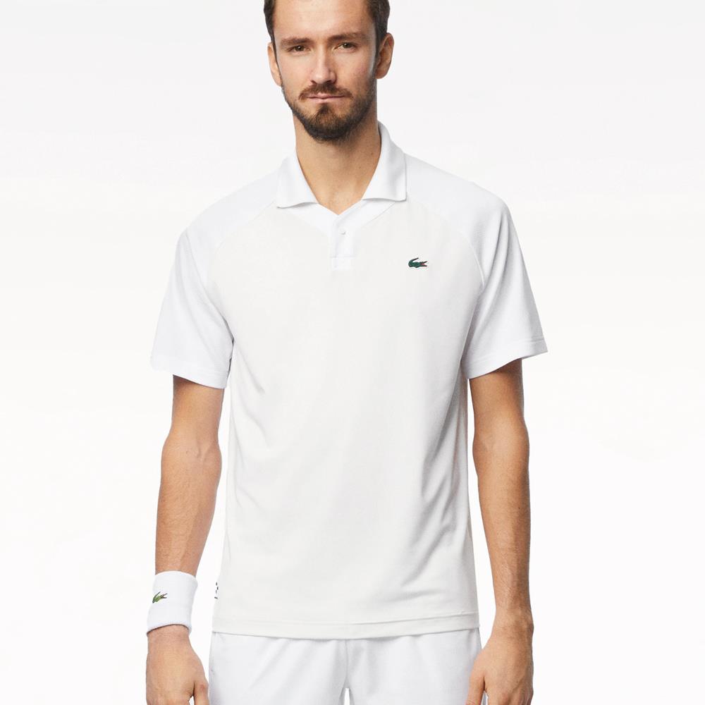 Lacoste Men's Medvedev Ultra-Dry Polo - White