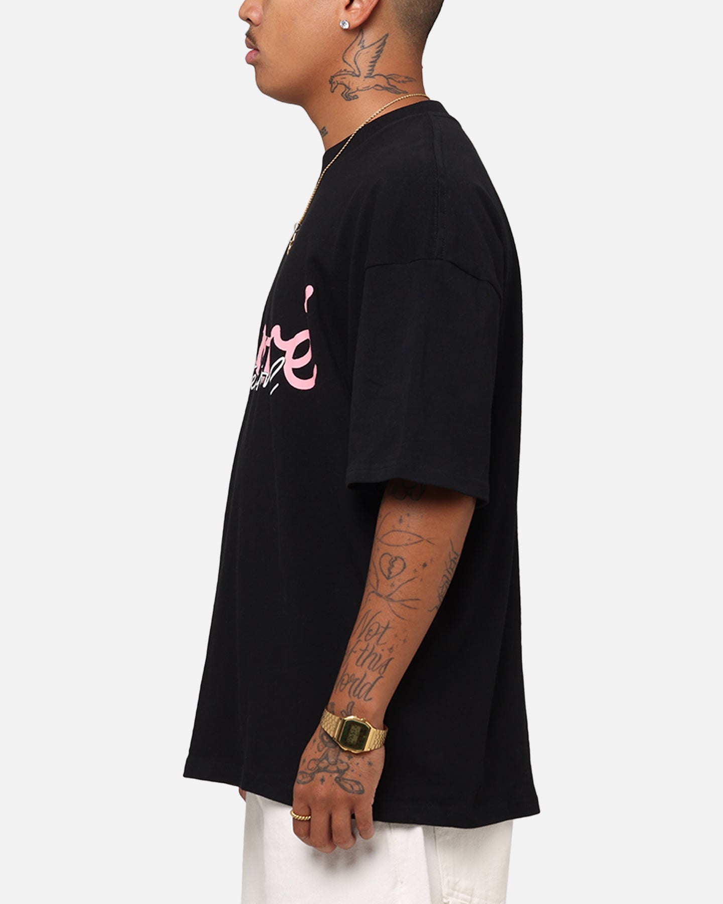 Carre International Script T-Shirt Black、mySite、zt4zffjzw