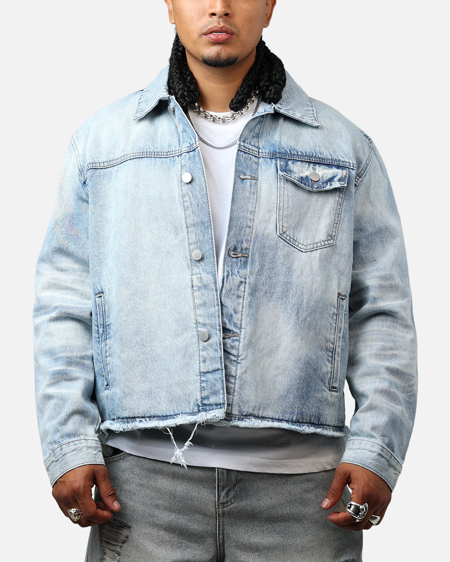MNML Sun Washed Denim Jacket Light Blue、mySite、zt4zffjzw