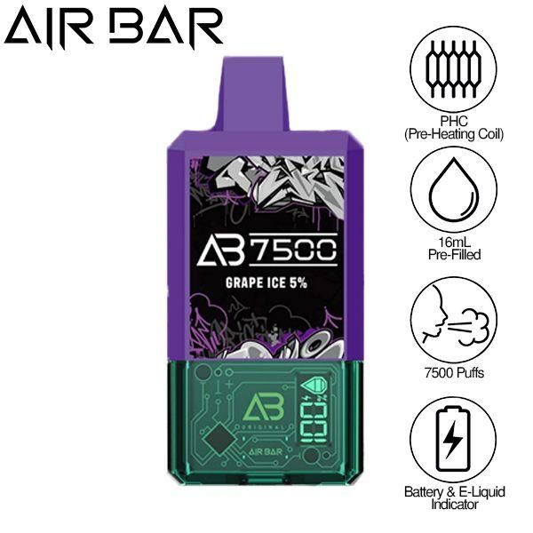 Air Bar AB7500 Puffs 16mL Disposable Vape 10 Pack、mySite、zt4zffjzw