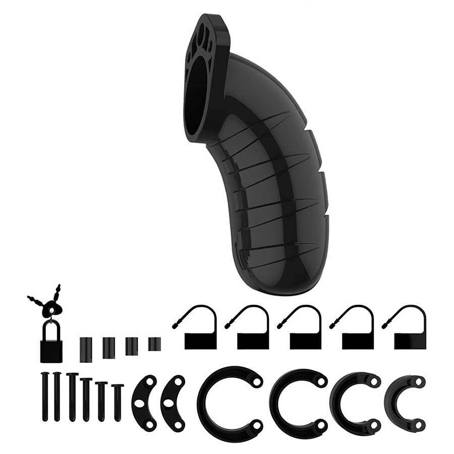 ManCage 4.5 Inch Model 04 Adjustable Male Chastity With Lock、mySite、bottomscart